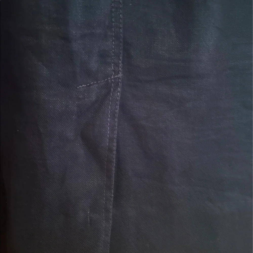 Navy linen pencil skirt - Picture 5 of 8